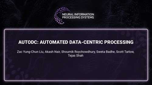 AutoDC: Automated data-centric processing